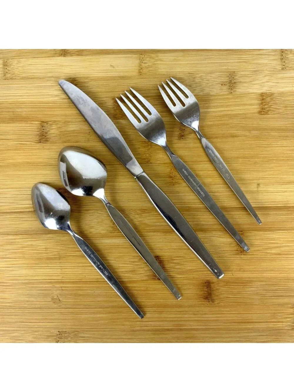 Oneida Community Stainless Satinique 5 Piece Place Setting 1990s Betty Crocker